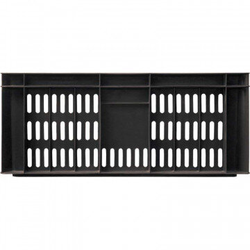 Контейнер пластиковый 600х400х250мм перф/перф (арт.201)_черный