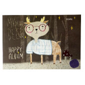 Альбом для рисования 30л А4,склейка,блок 100гр, тиснен фольгой HAPPY 00004