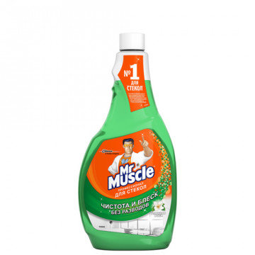 Средство для стекол МИСТЕР МУСКУЛ (запаска) С нашатырн.спиртом 500мл 12