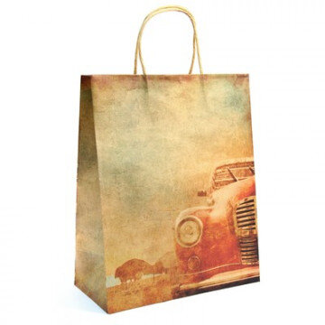 Пакет бумажный крафт, 150 г, ручки бумажные-крученые, 42579 Пакет бумажный крафт, 150 г, ручки бумажные-крученые, 42579