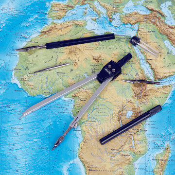 Готовальня Attache, 6 предметов, пласт.пенал