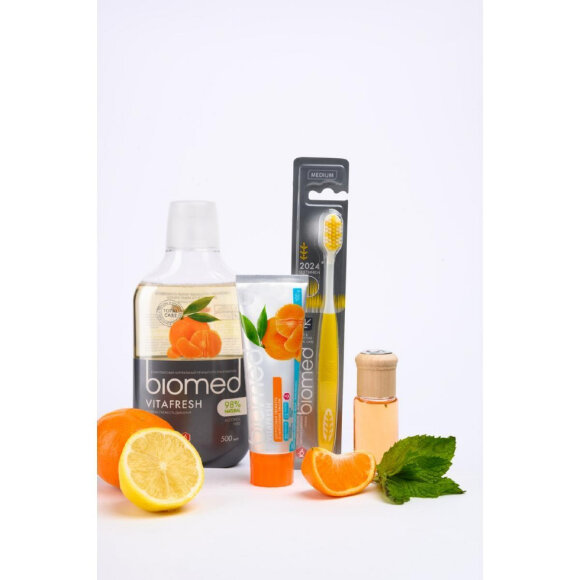 Зубная щетка BIOMED Silver 1шт цвет в асс