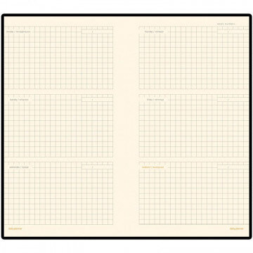 Еженедельник А6  METROPOL (ЧЕРНЫЙ) 3-492/03