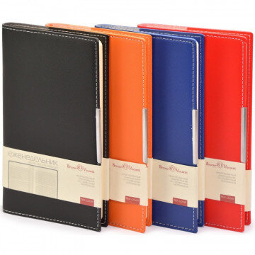 Еженедельник А6  METROPOL (ЧЕРНЫЙ) 3-492/03