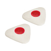 Ластик Attache треугольный, с пластиковым держателем (563890) 2 шт. в уп