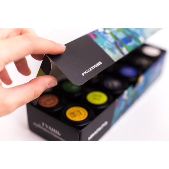 Гуашь Малевичъ, 12 цветов по 22 мл, 620022