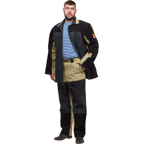 Спец.костюм Костюм сварщика брезент+спилок кур/брюки (р.56-58) 170-176