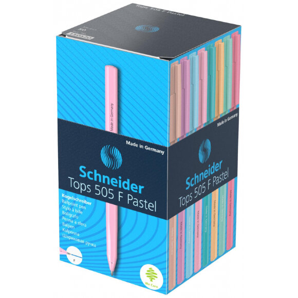 Ручка шариковая Schneider Tops 505 F Light Pastel, корп.ассор, синий 150520 Ручка шариковая Schneider Tops 505 F Light Pastel, корп.ассор, синий 150520