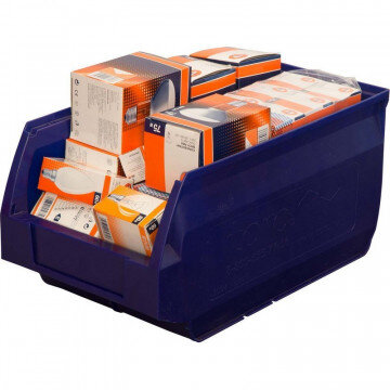 Контейнер ПП,400х230х200мм, Napoli,сплош/сплош,арт.5004_синий