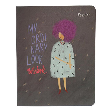 Тетрадь общая А5,48л,165х206,кл,скреп,обл.карт,бл.65гр Серия В тренде 00013