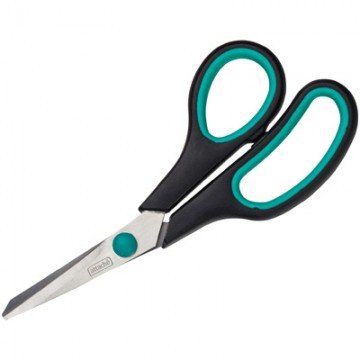 Ножницы Attache 169 мм с пласт.прорезин. руч. Attache, цвет зеленый/черный