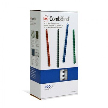 Пружины для переплета пластиковые GBC 14мм, белые 100шт/уп.