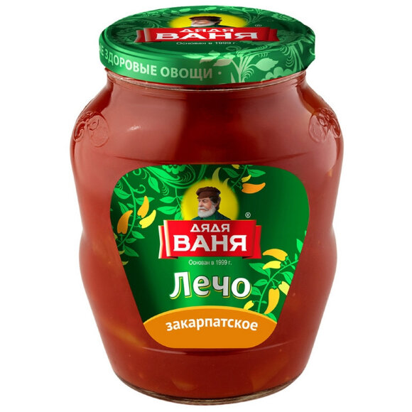 Консервация Лечо натур Закарпатское Дядя Ваня, 680г Консервация Лечо натур Закарпатское Дядя Ваня, 680г
