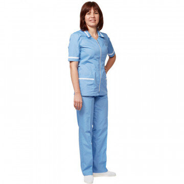 Костюм медицинский м09-КБР серо-голуб (р.48-50) 170-176