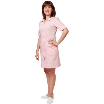 Халат медицинский м09-ХЛ розовый (р.48-50) 170-176