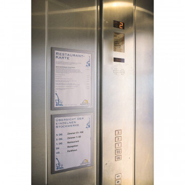 Рамка А4 серебро самокл.осн. DURABLE Duraframe 487223 2шт