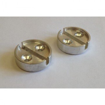 Плашка металлическая на 1 печать, диаметр 29 мм, 2шт/уп, дюраль