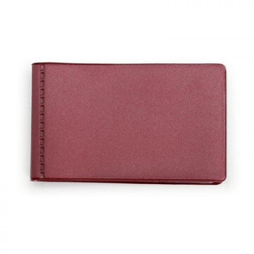 Визитница для 28 карт, горизонтальный, 60x100 мм, бордовый 2754-103