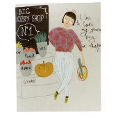 Тетрадь общая А5,48л,165х206,кл,скреп,обл.карт,бл.65гр Серия В тренде 00011