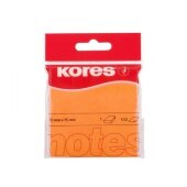 Блок-кубик Kores бум.для зам. 75х75 неоновая оранжевая 100л. ?47074