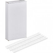 Пружины для переплета металлические Promega office 12,7мм белые 100шт/уп. Пружины для переплета металлические Promega office 12,7мм белые 100шт/уп.