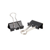 Зажим для бумаг 25мм 12шт/уп Attache Economy, в карт,кор, цвет чёрный