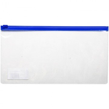 Папка-конверт на молнии д/билетов 250x130mm,110мкм синий Папка-конверт на молнии д/билетов 250x130mm,110мкм синий