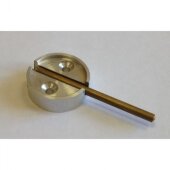 Плашка металлическая с флажком, диаметр 29 мм, дюраль