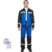 Спец.одежда летняя Костюм мужской л21-КБР вас/черн. (р.44-46) 182-188 Спец.одежда летняя Костюм мужской л21-КБР вас/черн. (р.44-46) 182-188