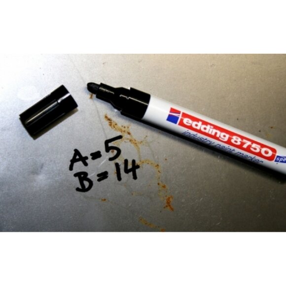 Маркер для промышленной графики EDDING E-8750/4 зелёный 2-4мм