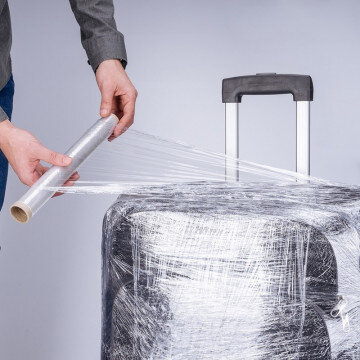 Стрейч пленка UNIBOB 25 см х 50 м 20мкм багажная ПЭ