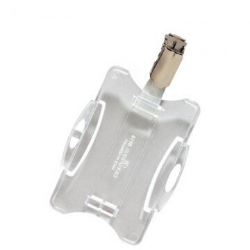 Бейдж для фиксации пропуска Durable прозрачный 25шт.8118-19