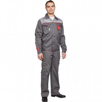 Спец.одежда летняя Костюм л10-КБР т-сер/с-сер 48-50 182-188