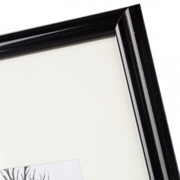 Рамка с паспарту, пластик, 21х30, черный цвет  508П
