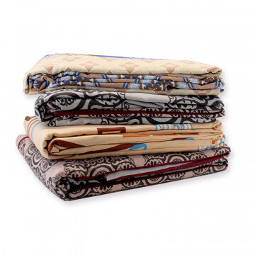 Постельное белье 1,5 сп бязь 145гр/м2(1навволоч.50х70),ассорти