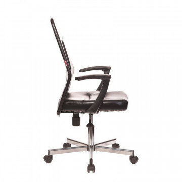 Кресло VB_EChair-225 DSL PTW к/з черный, сетка черная, хром Кресло VB_EChair-225 DSL PTW к/з черный, сетка черная, хром