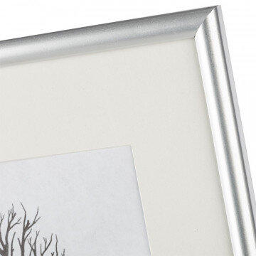 Рамка с паспарту, пластик, 30х40, серебр. цвет 516П Рамка с паспарту, пластик, 30х40, серебр. цвет 516П