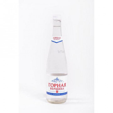 Вода минеральная Горная вершина негазированная, 0.5 л, стекло, 12 шт./уп
