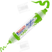 Маркер акриловый двусторонний 3D Edding 5400/927. Цвет Желто-зеленый