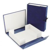 Папка архивная 100 мм,винил, син.
