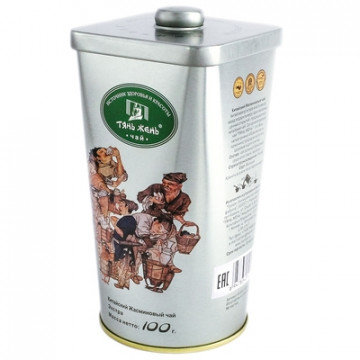 Чай зеленый ЖАСМИНОВЫЙ листовой ЭКСТРА, 100 г ж/б GJ02L100-2