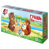 Гуашь ZOO Луч 12 цв., 15 мл, 20С 1356-08