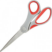 Ножницы Attache 180 мм с пласт. прорезинен. эллипт. ручками, цвет вассорт.