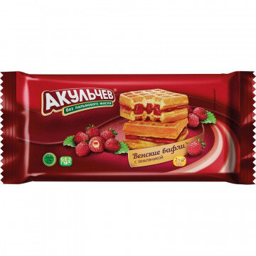 Вафли Венские джем земляника, 100 г. Вафли Венские джем земляника, 100 г.