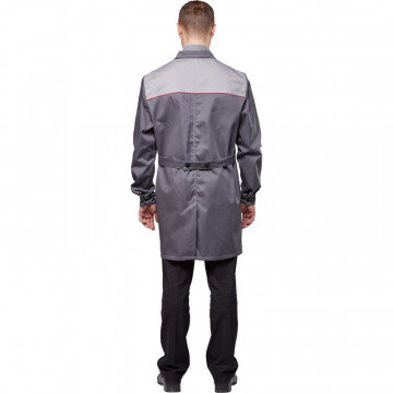 Халат рабочий у19-ХЛ т-сер/св-сер (р.44-46) 182-188