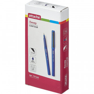Линер Attache металл.клип 0,5мм синий Линер Attache металл.клип 0,5мм синий