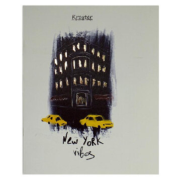 Тетрадь общая А5,48л,165х206,клет,скрепка,обл.карт,бл.65гр Серия Сити 00045