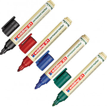 Набор маркеров EDDING ECO E-21/4S 4шт/уп 1,5-3мм кругл.наконеч