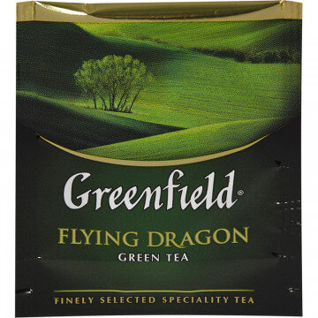 Чай Greenfield Flying Dragon зеленый фольгир.100пак/уп 0585-09