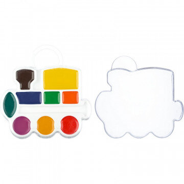 Краски акварельные Кроха Паровозик Луч 9 цв. без кист.,11С 683-08